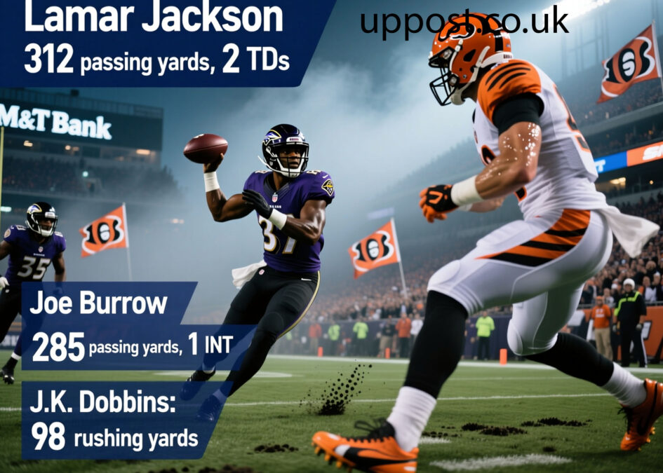 baltimore ravens vs bengals match player stats